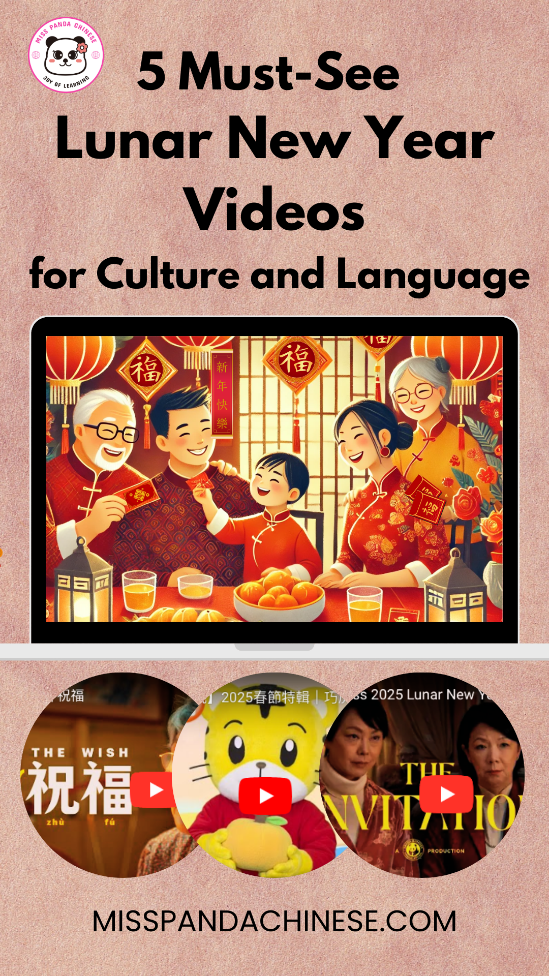 5 Must-See Lunar New Year Videos for Culture and Language | MissPandaChinese.com